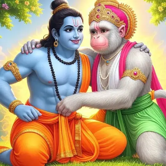 Ram and Hanuman milen